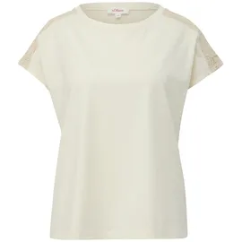 S.Oliver Damen 2146396 T-Shirt, beige 8105, 34