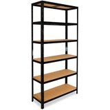 shelfplaza BLACK 200x90x60cm Schwerlastregal Büro Akten Hobby Lager Keller