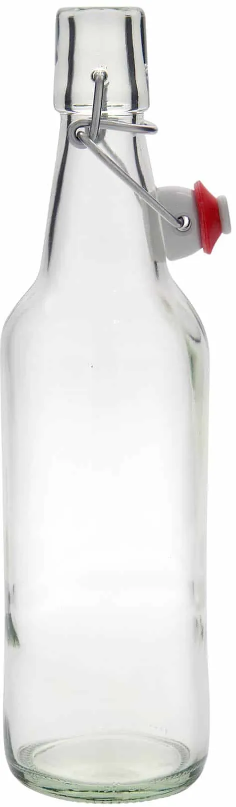 Bierflesje, 500 ml, glas, monding: beugelsluiting