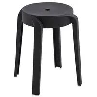 Home Deluxe Hocker NIVO 33 x 45 x 33 cm Schwarz