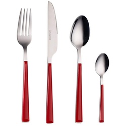 ECHTWERK Besteck-Set Basic Tafelbesteck 24-teilig rot