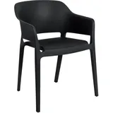 CLP Puebla Stapelstuhl 44 x 54 x 84 cm schwarz