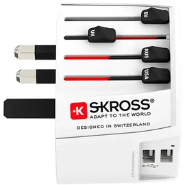 SKROSS Reiseadapter MUV USB Weiß