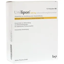 Unilipon 600 Infusionslösungskonzentrat 10 St