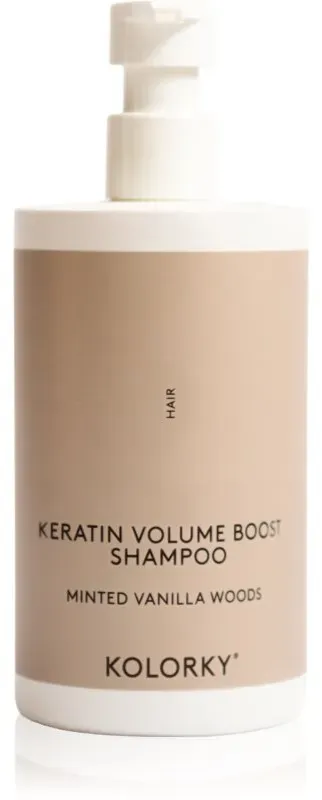 Kolorky Keratine Volume Boost Shampoo Shampoo für Volumen Minted Vanilla Woods 390 ml