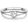 Trilani Ring Herz aus Sterling Silber mit Zirkonia in silber | Gr.: 54