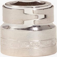 KS Tools 1/4" CHROMEplus Bit-Adapter-Stecknuss,für Bits 1/4"mit Spannring