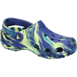Crocs Classic Marbled Clog Navy/Turbo Teal 28