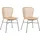 Beliani Rattanstuhl 2er Set ELFROS
