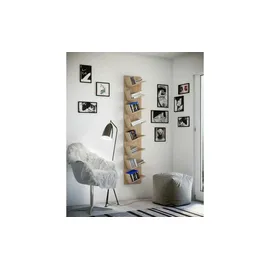 VCM Lansi Maxi Bücherregal 33 x 16 x 180 cm Braun