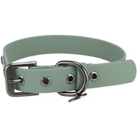 TRIXIE Hunde-Halsband CityStyle M-L: Halsumfang 40-47cm/25mm Salbei - Hochwertiges PVC Halsband für mittelgroße - große Hunde, verstellbar, wasserabweisend & abwischbar, 1971616