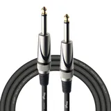 Stagg SGC3DL Pro Instrumenten-Kabel (Klinke auf Klinke, asymmetrisch, 3m), Schwarz