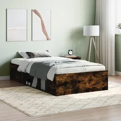 Bettgestell Räuchereiche 90x190 cm – Stilvoll & funktional für dein Schlafzimmer