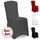 DEUBA Stuhlhussen Grau Stretch 2er Set