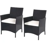 Proregal Gartensessel 59 x 83 x 60 cm anthrazit 2 St.