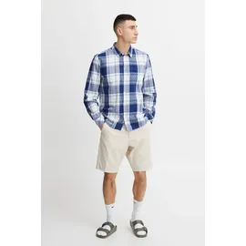 !Solid Langarmhemd Blau M