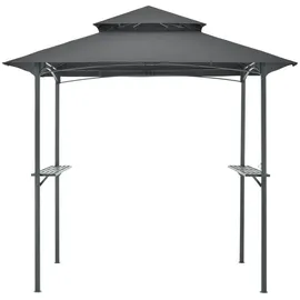 [en.casa] Grillpavillon Parga 2,5 x 2,41 m Dunkelgrau