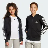 Adidas Essentials Kids, Kapuzenjacke - Black / White - 7-8 Years