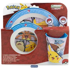 Stor 5tlg. Geschirr-Set "Pokemon" in Bunt
