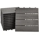 Home Deluxe WPC Bavaro anthrazit 30 x 30 x 2,2 cm 9 St.