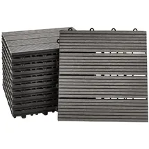 Home Deluxe WPC Bavaro anthrazit 30 x 30 x 2,2 cm 9 St.
