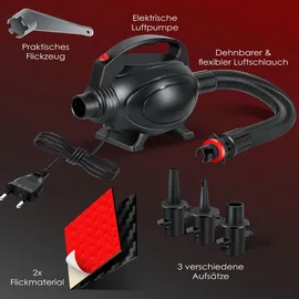 Kesser KESSER® Turnmatte Aufblasbar Airtrack 2m/3m/4m/5m/6m Fitness-Matte Gymnastikmatte inkl. Tragetasche | elektr. Luftpumpe Yogamatte, Tumbling Matten, Trainingsmatte, Turn- & Fitness