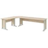 Stella Trading OFFICE LINE Eckschreibtisch in Eiche Sonoma Optik - Moderner Bürotisch Computertisch mit großer Arbeitsfläche - 220/170 x 72 x 70 cm (B/H/T)