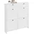 SoBuy Schuhschrank 100 x 107 x 19 cm mit 2 Schubladen / weiß