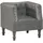 vidaXL Sessel 60 x 52 x 65 cm Grau Leder