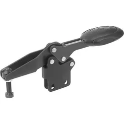 SCHNELLSPANNER HORIZONTAL MIT SICHERHEITSVERRIEG., FUß SENKRECHT F1=1350, VERSTELLB. ANDRUCKSPINDEL
