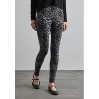 STREET ONE Damen A378407 Leggings mit Leo-Print,Mehrfarbig,44 - 44