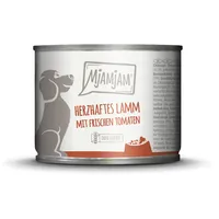 MjAMjAM Leckere Mahlzeit 200g Dose Hundenassfutter Sparpaket 12 x 200 Gramm herzhaftes Lamm mit frischen Tomaten