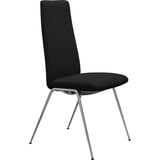 Stressless® Polsterstuhl Laurel, High Back, Größe M, mit Beinen aus Stahl in Chrom glänzend schwarz