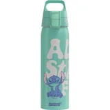 Sigg - Alu Trinkflasche - WMB One Disney Lilo & Stitch - Made in Switzerland - Climatepartner zertifiziert - Für Kohlensäurehaltige Getränke Geeignet - Auslaufsicher - BPA-frei - Türkis - 0.75 L