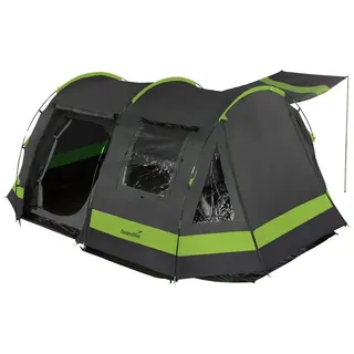 Skandika Tunnelzelt Kambo 4 - Campingzelt 4 Personen - 1x dunkle Kabine - Outdoor grau 4 PERSONEN