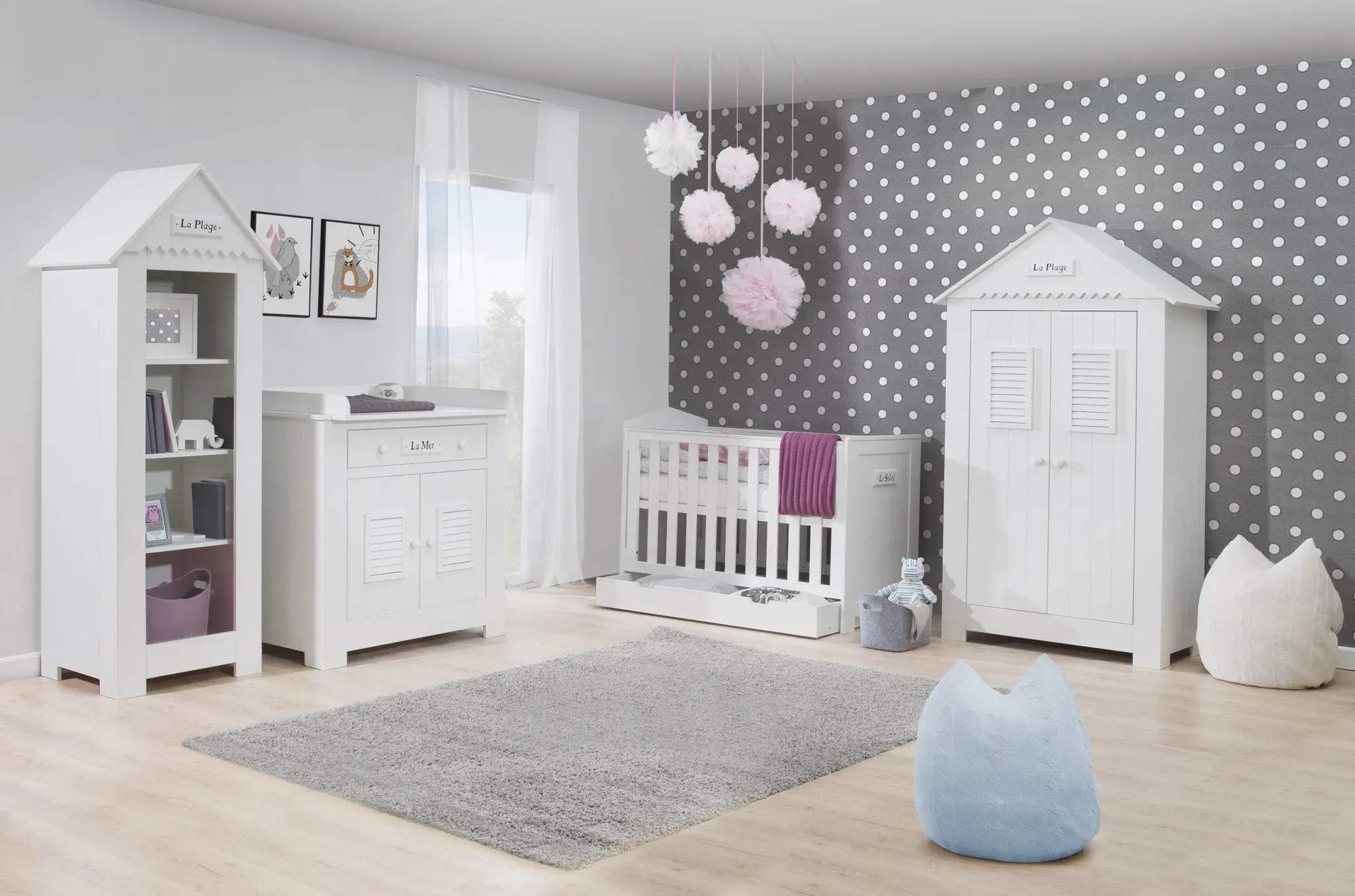 Kinderzimmer-Set Marseille MDF | 4 Teilig