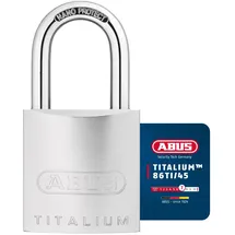 ABUS Zylindervorhangschloss 86TI/45 o.Zyl.Schlosskörper-B.46,5mm Titalium ABUS