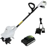 Trutzholm Akku Bodenhacke 20V/2.0Ah mit Akku und Ladegerät 19 cm Arbeitsbreite 24 Klingen