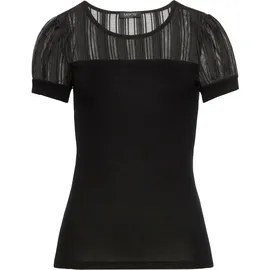 MELROSE Spitzenshirt Schwarz 36