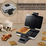 Syntrox Chef Maker ZWE-8 Edelstahl Zimtwaffelautomat