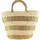 COLLEZIONE ALESSANDRO Strohtasche Aurel mit goldenen Akzenten und XXL-Henkel 42cm x 30cm x 16cm
