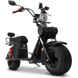 Rolektro Rolektro, E-Chopper 45, Schwarz, 45 km/h, 2 x 60V-25,6Ah Lithium-Akku, 3000 Watt - Schwarz