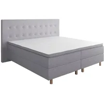 4mybaby GmbH Best For You Boxspringbett Neo 200x200 Silber, - Silber