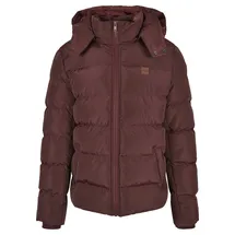 URBAN CLASSICS Hooded Puffer-big Jacke Bordeaux 3XL