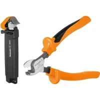 Weidmüller Kabelverarbeitungssortiment (inkl. Kabelschneider KT 8 VDE + Abmantelwerkzeug für PVC Rundkabel) 490092
