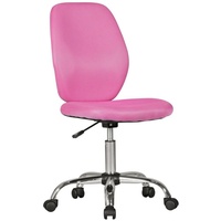KADIMA DESIGN Kinderschreibtischstuhl in Pink: Jugenddrehstuhl, einstellbare Sitzhöhe, hohe Rückenlehne, Mesh und Aluminium, verschiedene Farben.
