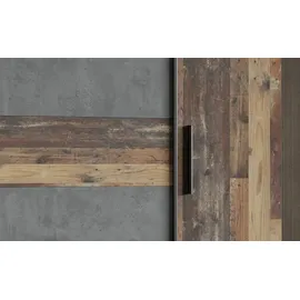 Forte Drehtürenschrank Kalixtus 200,1 x 190,5 x 61,6 cm Grau