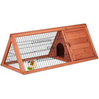 Relaxdays Hasenstall 110 x 49 x 41 cm natur