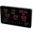 Perel Digitale LED-Wanduhr 489,0 cm  mit großen roten LED-Ziffern schwarz/rot