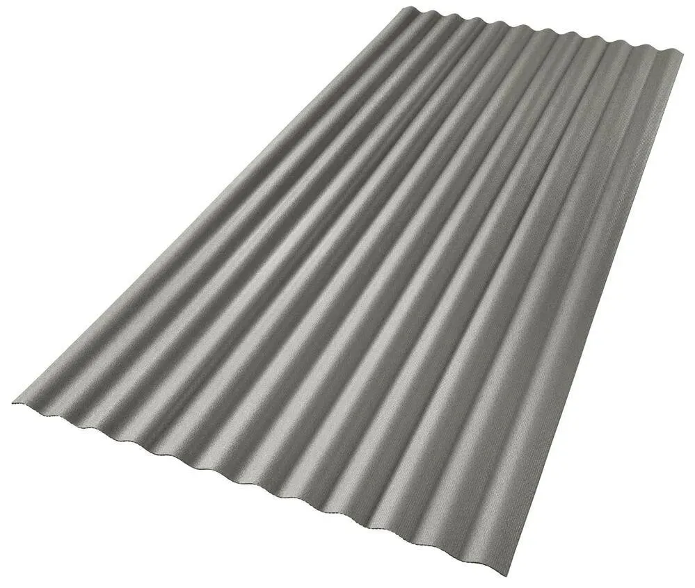 Recyclingplatte 2,5 mm betongrau Sinus 76/18